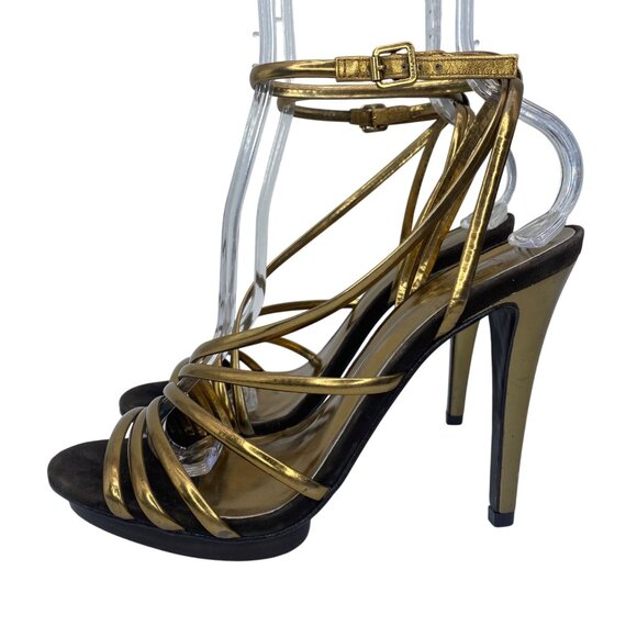 Tory Burch Hanni Bronze/Brown High heel sandal Women’s size 8.5 - Picture 2 of 12